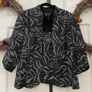 Alex Evenings Sparkly Jacket and Shell Petite XL Plus Black Shell